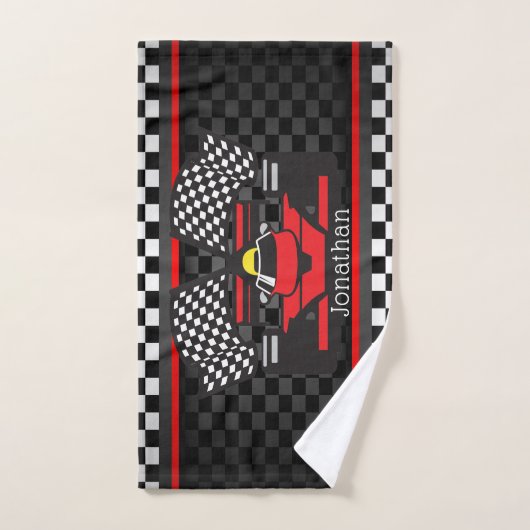 Race Car Design Badetuch Set (Handtuch)