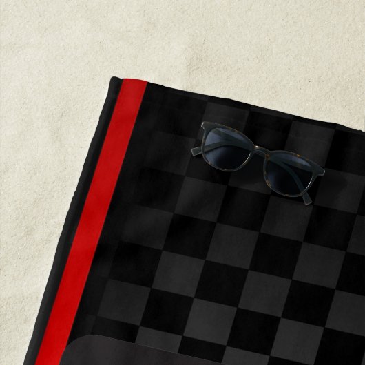 Race Car Design Beach Handtuch (Beispiel)