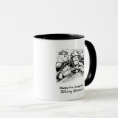 Race car driving retiree tasse (VorderseiteRechts)