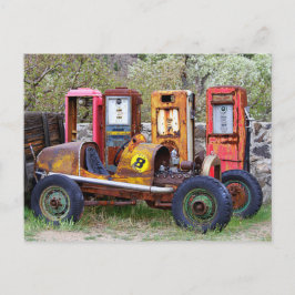 Race Car Endstation Postkarte