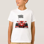 Race Car Extreme Cartoon |Hintergrundfarbe auswähl T-Shirt (Vorderseite)