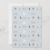 Race Car First Lap Around the Track 1st Birthday Einladung (Rückseite)