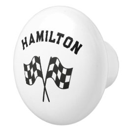 Race Car Flags Kinderzimmer Keramikknauf