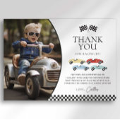 Race Car Foto Danke Karte
