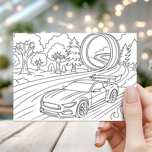 Race Car Fourth Birthday Party Einladung