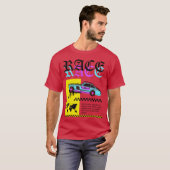 Race Car funny funny T-Shirt (Vorne ganz)
