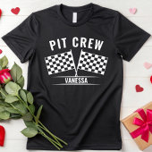 Race Car für benutzerdefinierte Rennen der Crew Pi T-Shirt