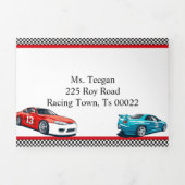 Race Car Geburtstag, 10. Geburtstag Einladung (Cover)