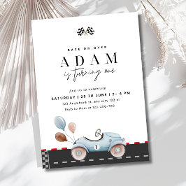 Race Car Geburtstagseinladung, Schnell einen Gebur Einladung