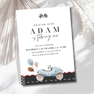 Race Car Geburtstagseinladung, Schnell einen Gebur Einladung