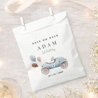 Race Car Geburtstagseinladung, Schnell einen Gebur Geschenktütchen