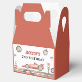 Race Car Geburtstagsparty Geschenkschachtel (Geöffnet)