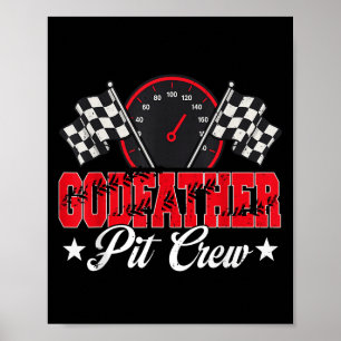 Race Car Geburtstagsparty Racing Familie Pi Poster