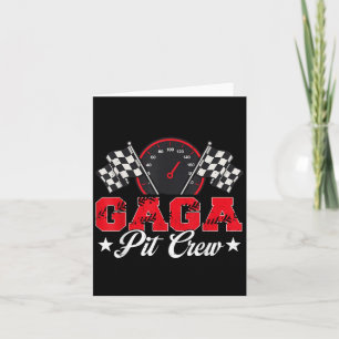 Race Car Geburtstagsparty Racing Family Gaga Pit C Karte