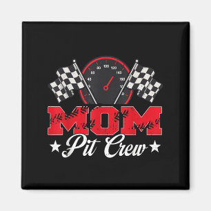 Race Car Geburtstagsparty Racing Family Mama Pit C Magnet