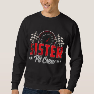 Race Car Geburtstagsparty Racing Family Schwester  Sweatshirt