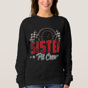Race Car Geburtstagsparty Racing Family Schwester  Sweatshirt