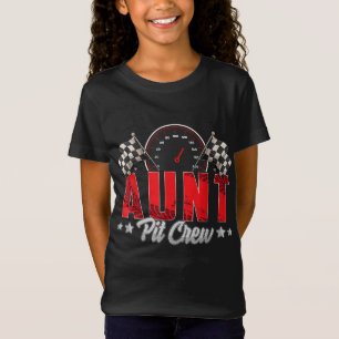 Race Car Geburtstagsparty Racing Family Tante Pit T-Shirt