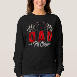 Race Car Geburtstagsparty Racing Family Vater Pit Sweatshirt