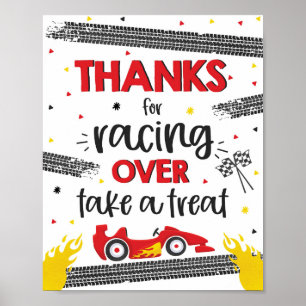 Race Car Geburtstagsparty Zwei Schnelle Geburtstag Poster