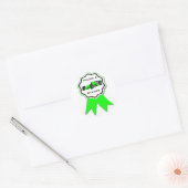 Race Car Green Ribbon Aufkleber (Umschlag)