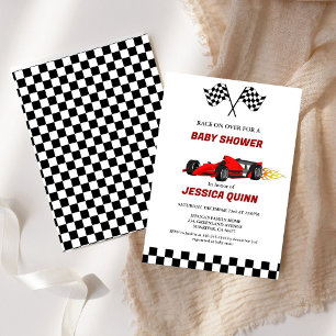 Race Car Junge Babydusche Einladung