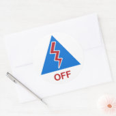 Race Car Kill Switch ausschalten Runder Aufkleber (Umschlag)