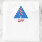 Race Car Kill Switch ausschalten Runder Aufkleber (Tasche)