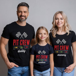 Race Car Matching Pit Crew Mommy T-Shirt