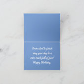 Race Car Mouse Geburtstagskarte Karte (Innenseite)