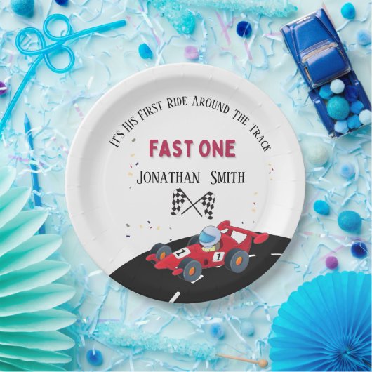 Race Car Pappteller (Party)