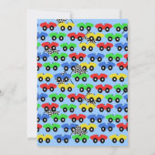 Race Car Party Einladung (Rückseite)