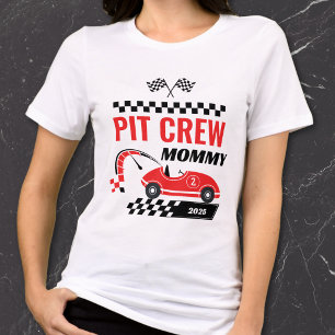 Race car pit Crew Momme Rennen Geburtstag passend Tri-Blend Shirt