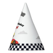 Race Car Racing Birthday Party Party Hat Partyhütchen (Rechts)