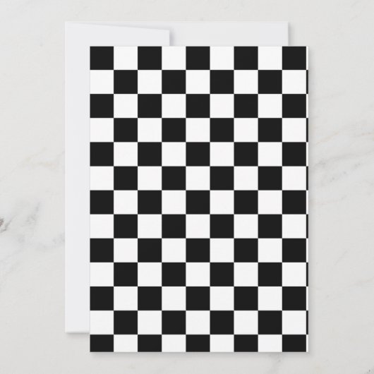 Race Car Racing Kindertheater Einladung (Rückseite)