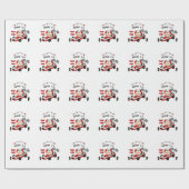 Race Car Racing Kindertheater Geschenkpapier (Flach)