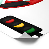 Race Car Racing Kindertheater Poster (Ecke)