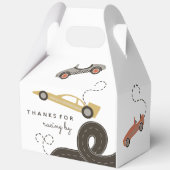 Race Car Racing Theme Party Box Geschenkschachtel (Rückseite)