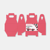 Race Car Red Birthday Party Geschenkschachtel (Ungefaltet)
