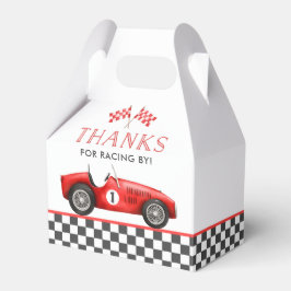 Race Car Red Racing Boy 1. Geburtstag Geschenkschachtel