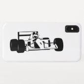 Race Car Silhouette schwarz-weiß Case-Mate iPhone Hülle (Rückseite (Horizontal))