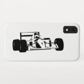 Race Car Silhouette schwarz-weiß Case-Mate iPhone Hülle (Rückseite (Horizontal))