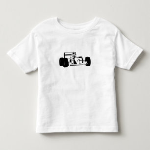 Race Car Silhouette schwarz-weiß Kleinkind T-shirt