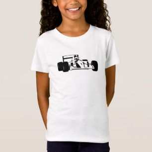 Race Car Silhouette schwarz-weiß T-Shirt