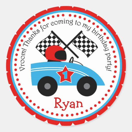 Race Car Stickers (Vorderseite)