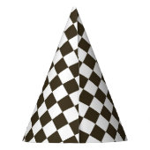 Race Car Thema Begrüßungszeichen Partyhütchen (Rückseite)