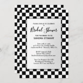 Race Car Thema Bridal Dusche Einladung (Vorne/Hinten)