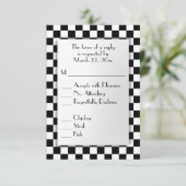 Race Car Thema UAWG mit Menü Auswahl RSVP Karte (Stehend Vorderseite)