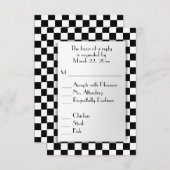 Race Car Thema UAWG mit Menü Auswahl RSVP Karte (Vorne/Hinten)