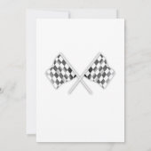 Race Car thematisch Geburtstag Einladung (Rückseite)